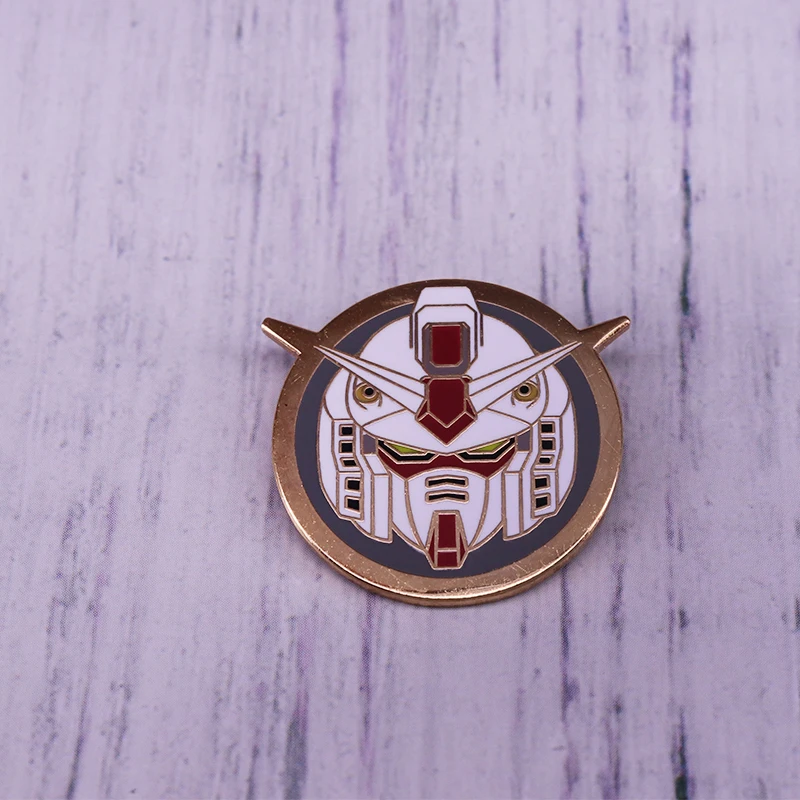 Брошь с эмалью в виде гигантского робота Gundam Mecha значок RX 78 оружие для Федерации