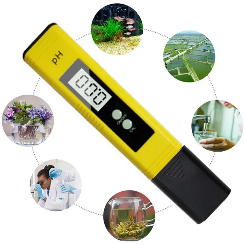 Портативный PH метр с ЖК дисплеем Точность 0 01 для аквариума бассейна воды вина