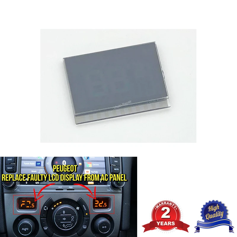 

Air Conditioning Module Screen ACC Panel LCD Display for Peugeot 308 308CC 408 2007-2013