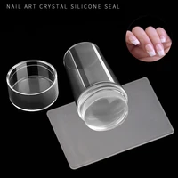 french mnicure nail stamper scraper set copy of nail print template set silicone diy nail polishing stamper nail salon stamping