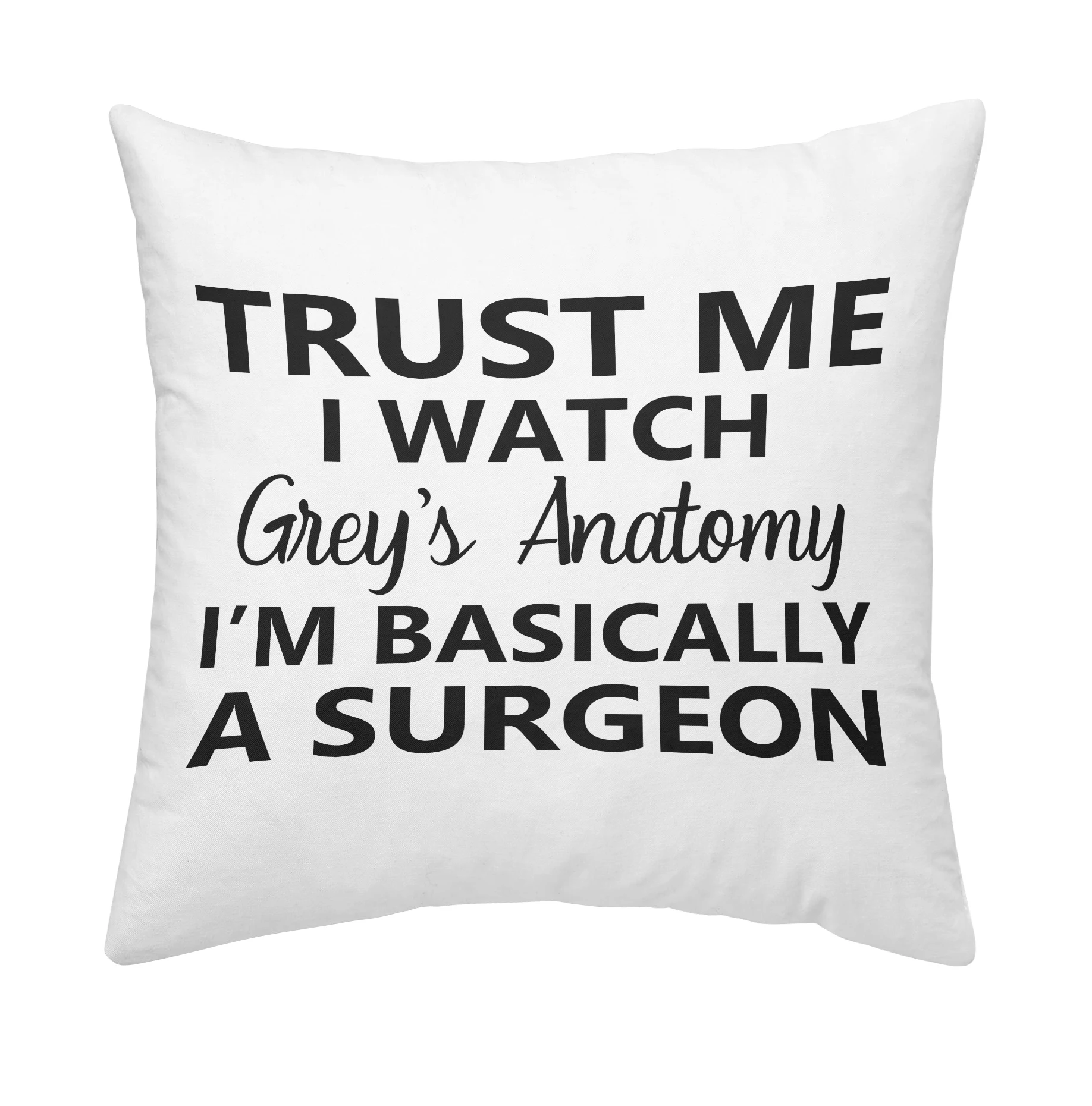 

Custom Pillowcase Name Personalized trust me i watched Cushion Throw Pillow case Cover