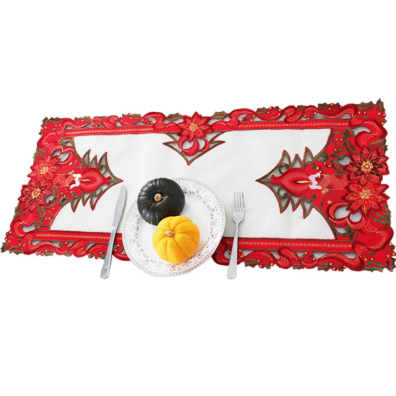 Новинка рождественское полиэстеровое вышитое украшение vezon настольное