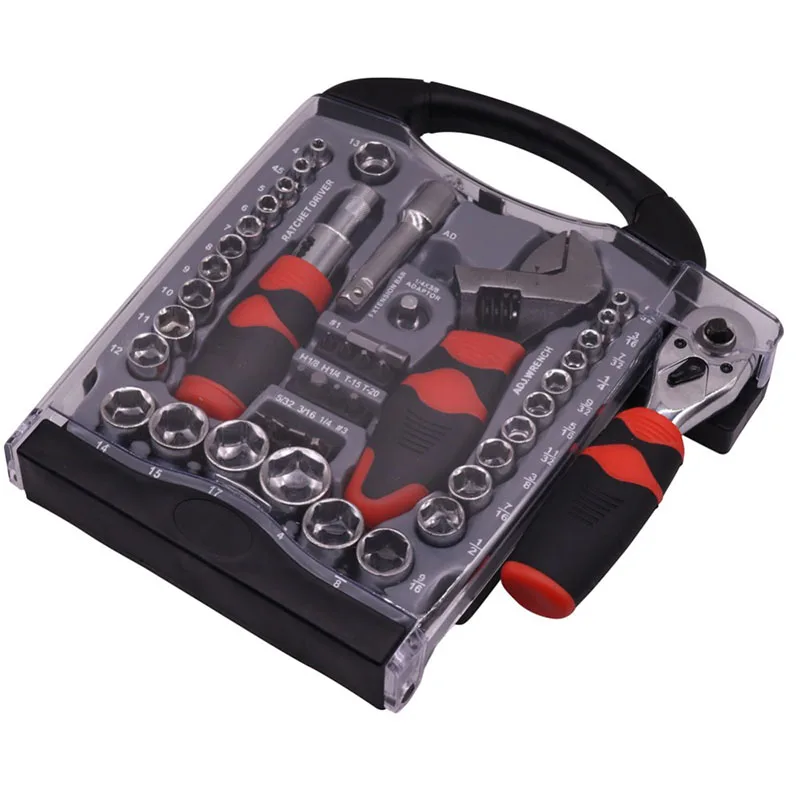 Набор инструментов короткая ручка 45 шт./компл. Отвертка передвижная втулка для