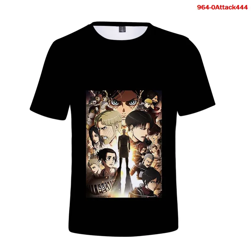 

Harajuku Tshirt Attack on Titan T Shirt 3D Clothes Short-Sleeve Shirts for Women Oversized T Shirt Attack on Titan Anime Tops