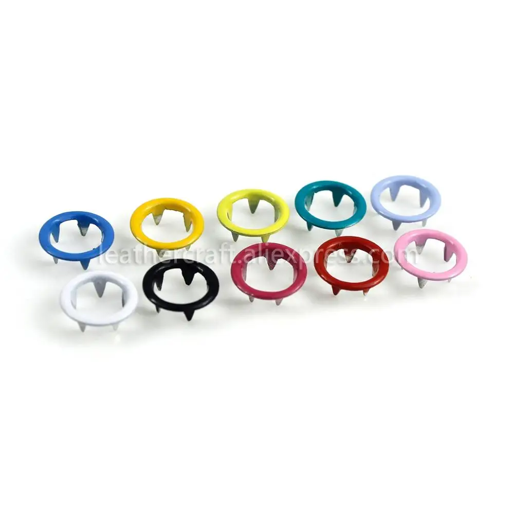 Металлический штырь зажимы для колец нажимные шпильки плоскогубцы 100 шт. 10 цветов