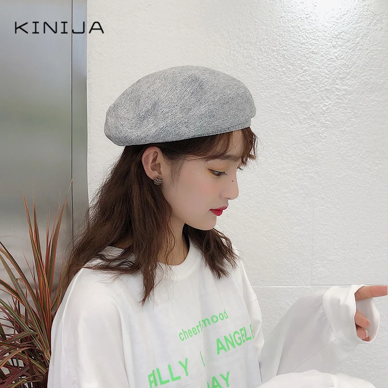 Корейский весенне летний осенний Универсальный тонкий дышащий берет для девушек