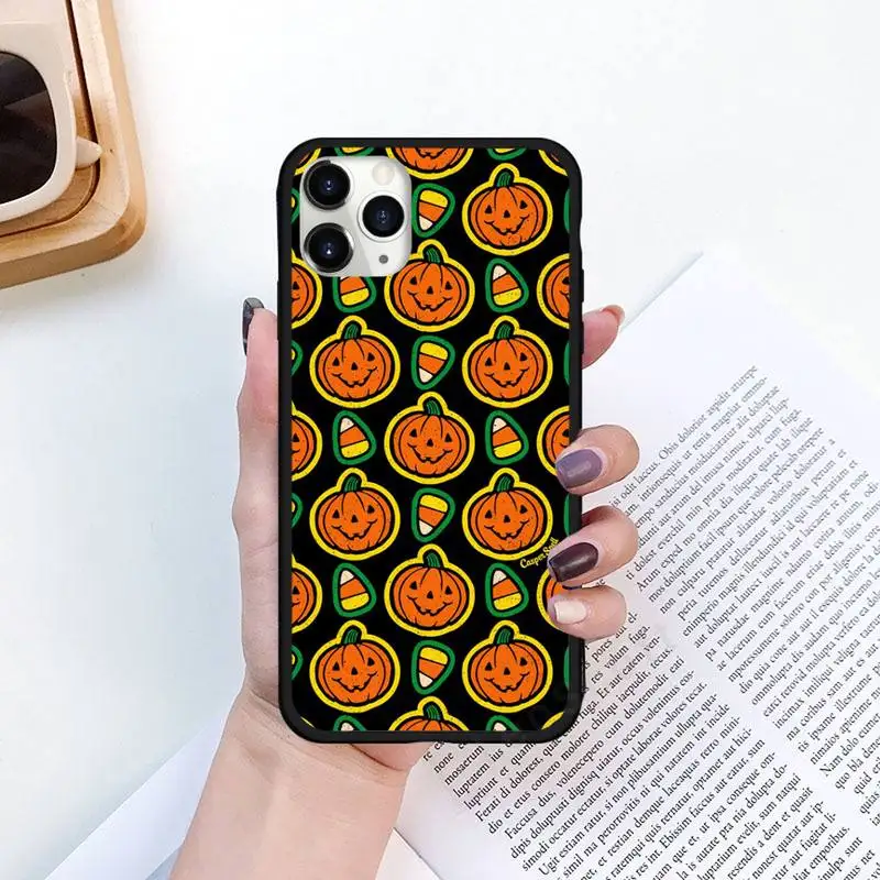 

Halloween Pumpkin Lantern Phone Cases for iPhone 11 12 pro XS MAX 8 7 6 6S Plus X 5S SE 2020 XR Luxury brand shell funda coque