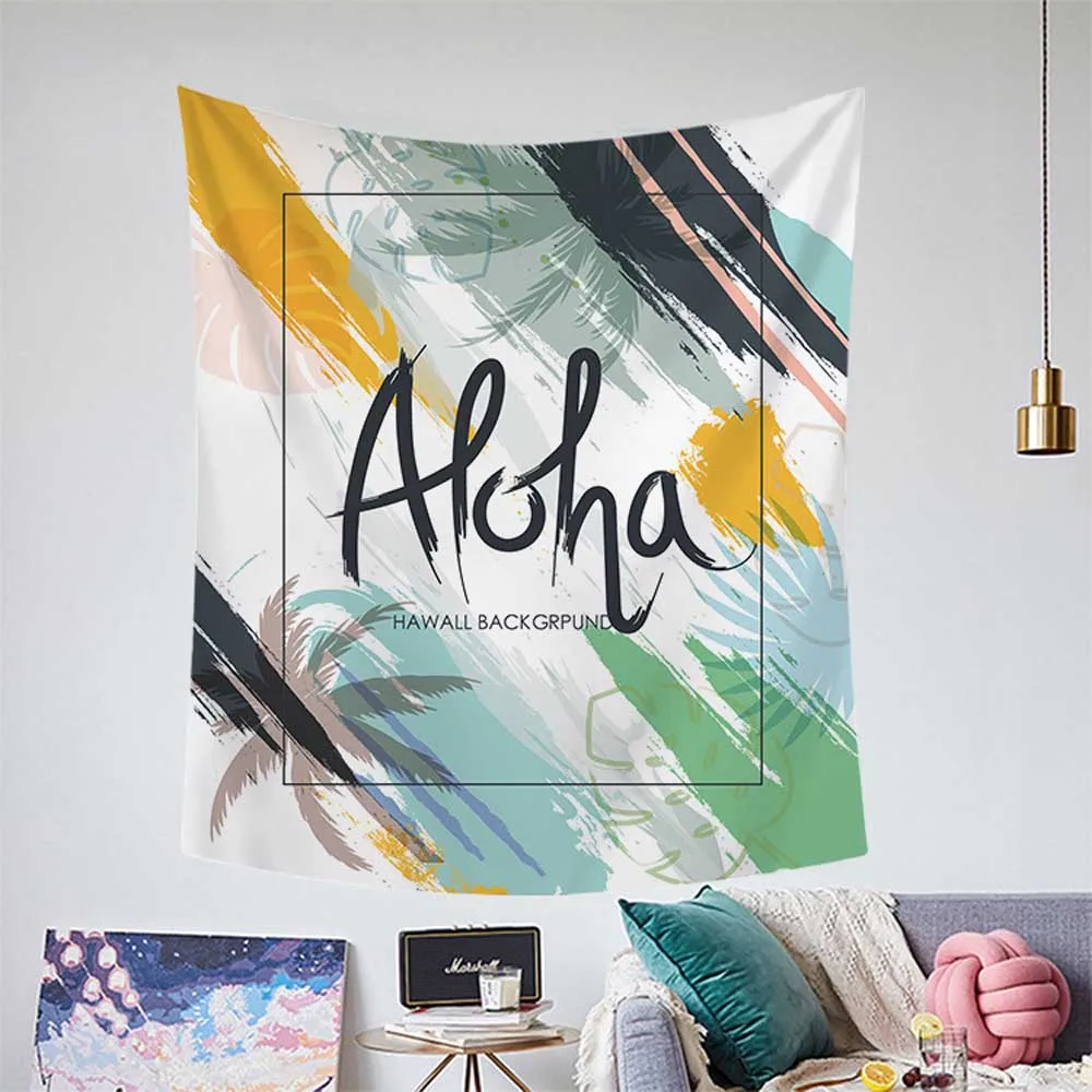 Гобелены с милыми животными подвесное общежитие домашний текстиль украшение Кит