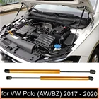Газовые Упоры для VW Volkswagen Polo Mk6 AW BZ 2017 2018 2019 2020 2021, амортизаторы подъема капота Переднего Капота, амортизаторы шток амортизатора