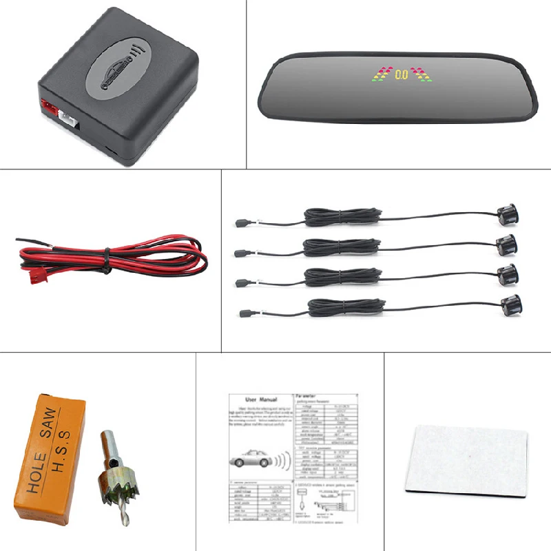 Автомобильный парковочный радар монитор датчик движения задним ходом звуковой