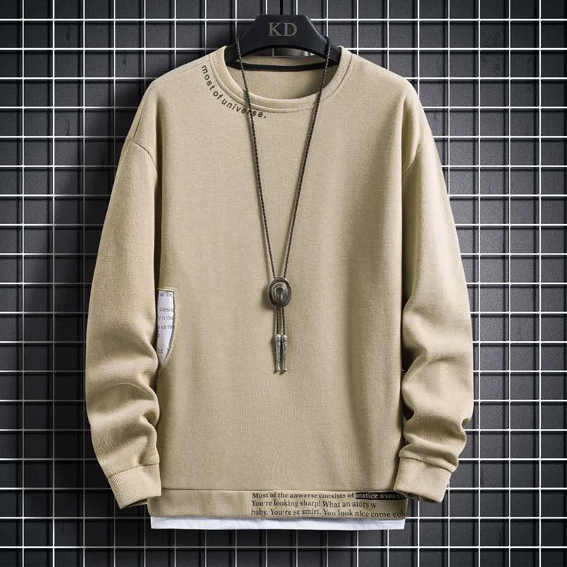 

Japan Style Casual O-Neck 2021 New Arrived Black Hoodie Sweatshirt Men'S Thick Fleece Style Hip Hop High Streetwear Clothing