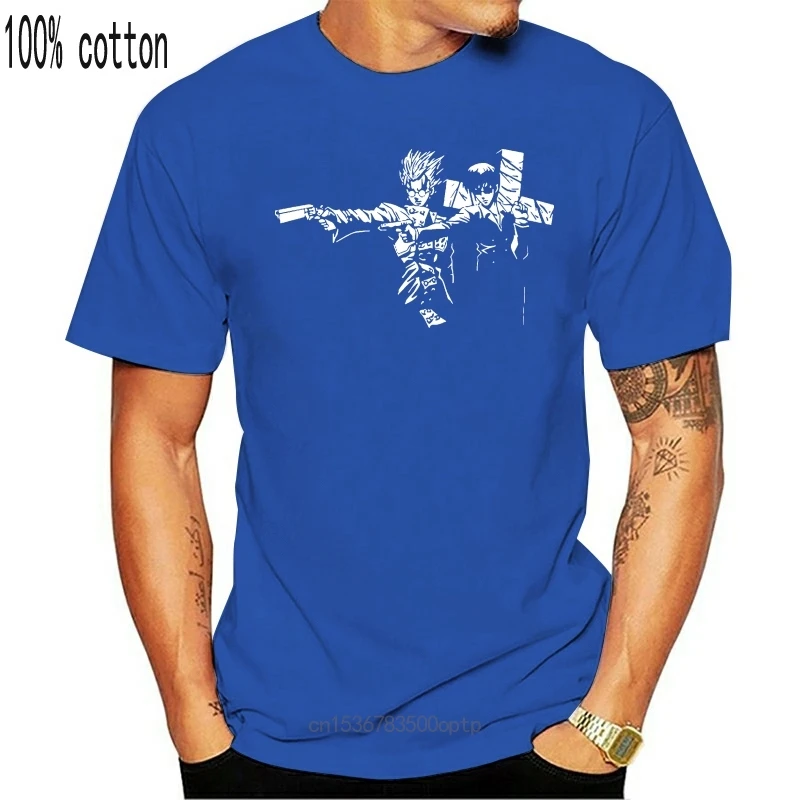 

New 2021 Funny Vash Estampida Trigun Mangatrigun Fiction Manga Anime T Shirt A163 Unisex Tee