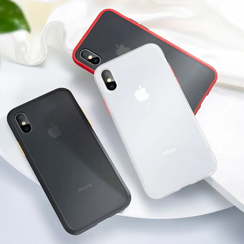 Роскошный противоударный чехол для Iphone 11 Pro Max Xs Xr X 8 7 6s 6 Plus Матовый Жесткий