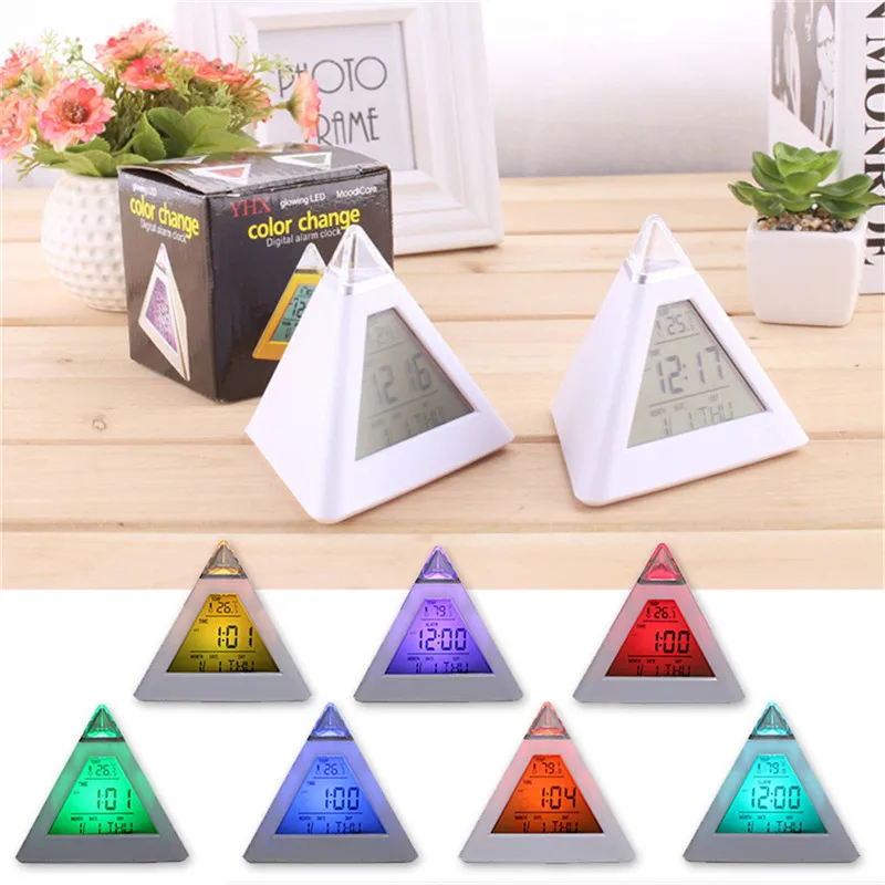 Многофункциональный будильник часы проекции Цвет экрана Прогноз погоды