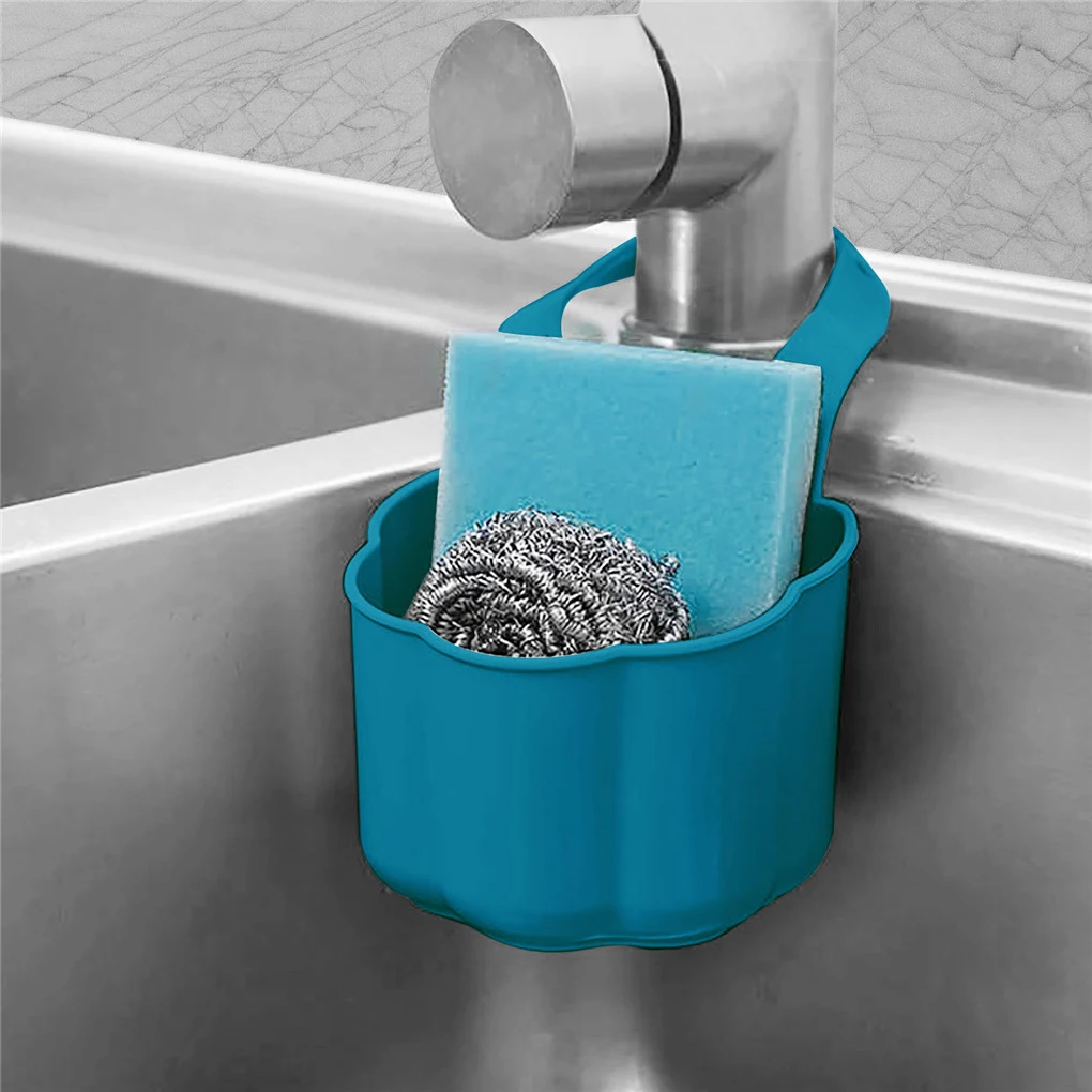 Kitchen Sink Drain Rack Sponge Soap Debris Rack Plastic Hanging Storage Basket Faucet Organizer Shelf Portable Home Kitchen Tool