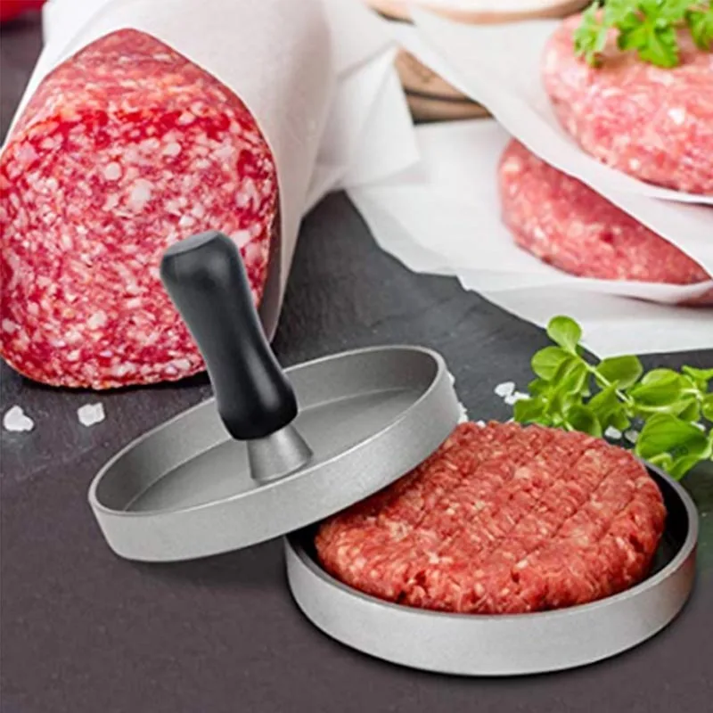 BORREY (12 см) Hamburger Mould Forms Beef Grill Burger Press Paper на высоком каблуке 11 см Aluminum Alloy Maker Machine Food
