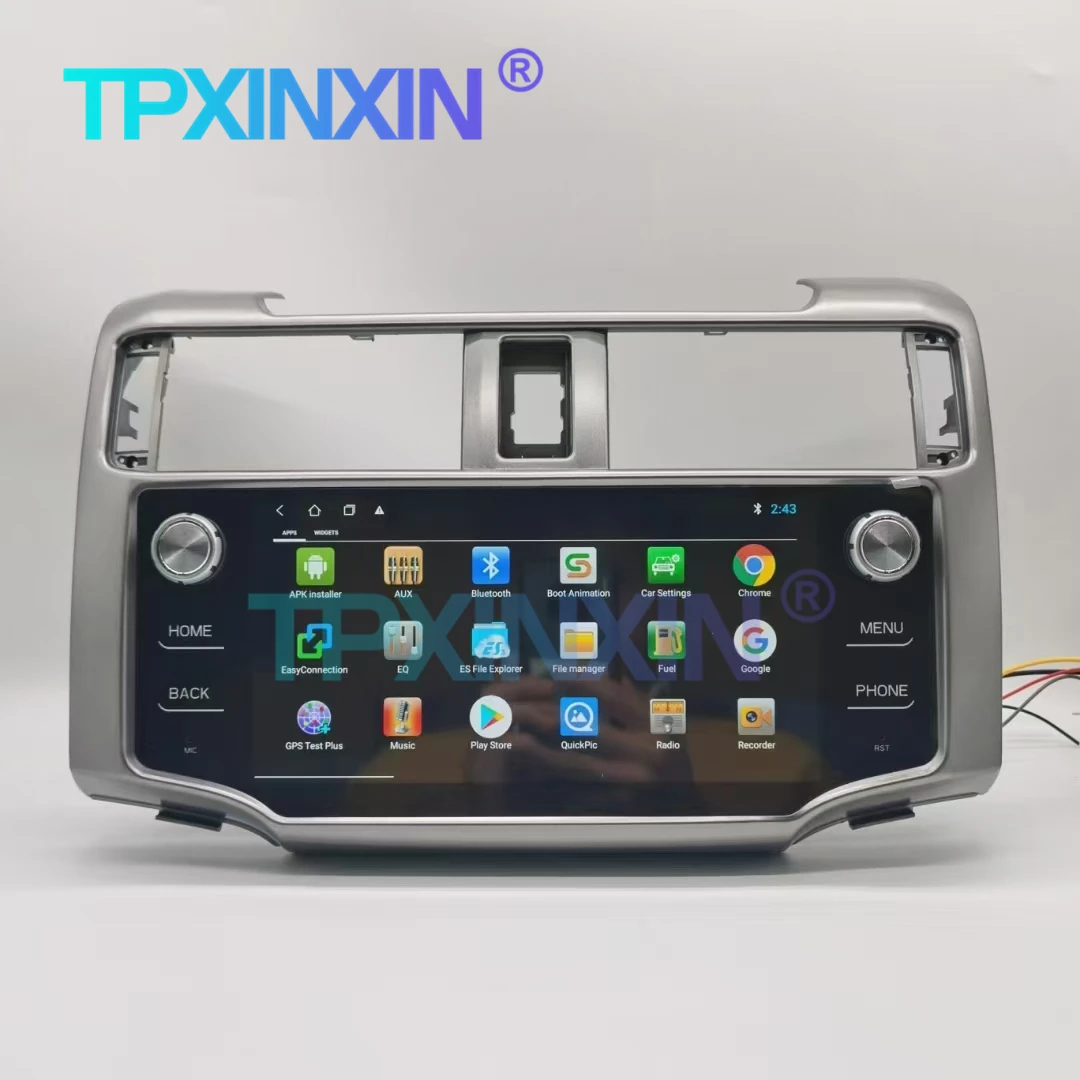 

Автомагнитола для Toyota 4runner 2009-2017 Android 10,0 6 + 128G Carplay, мультимедийный проигрыватель, магнитофон, автомобильный GPS-навигатор