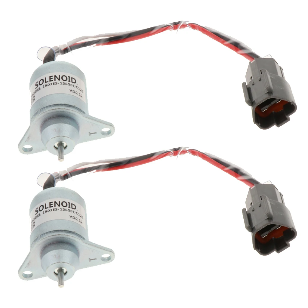 2x 12V Электромагнитная катушка выключения подачи топлива 1503ES 12S5SUC12S для двигателя