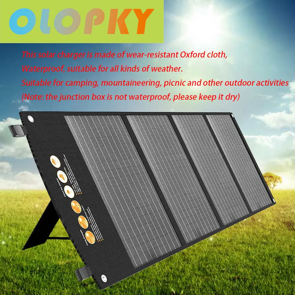 

100W portable solar panel for Explorer 240 / 300 / 500 / 1000 / 1500 power station foldable American solar battery charger