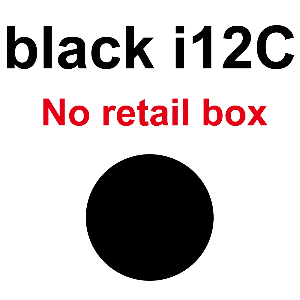 Матовый i12 TWS для дропшиппинг - Цвет: i12C black no box