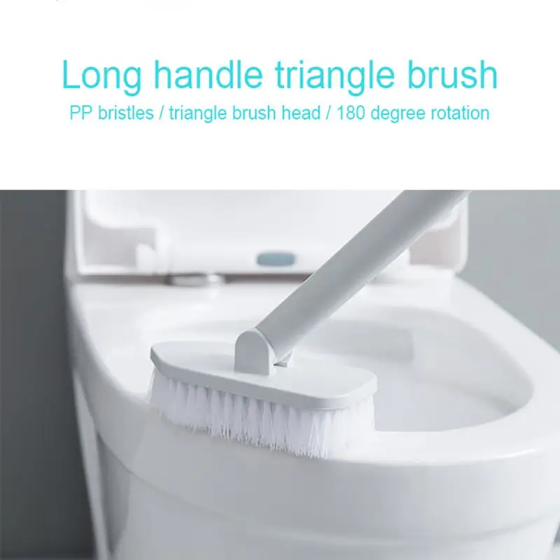Вращающаяся длинная ручка Чистящая щетка Скраб легкий съемный для ванной