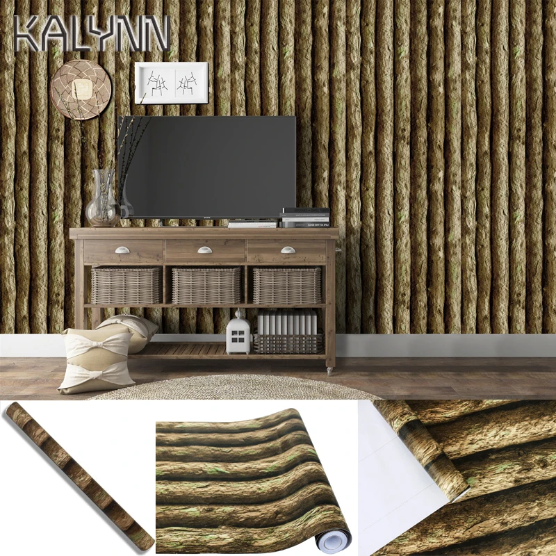 Виниловые самоклеящиеся обои 3D с кабиной 6 м * 45 см пилинг и клейкая бумага для