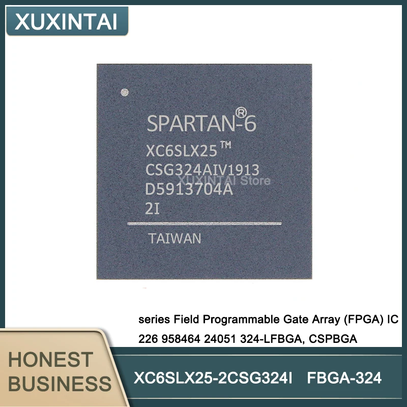 

5Pcs/Lot XC6SLX25-2CSG324I XC6SLX25 series Field Programmable Gate Array (FPGA) IC 226 958464 24051 324-LFBGA, CSPBGA