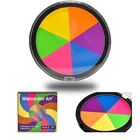 Флуоресцентная краска для лица и боди-арта, 6 цветов, набор для татуировок, УФ-светящаяся масляная краска, инструмент для макияжа на Хэллоуин и вечеринку imagic