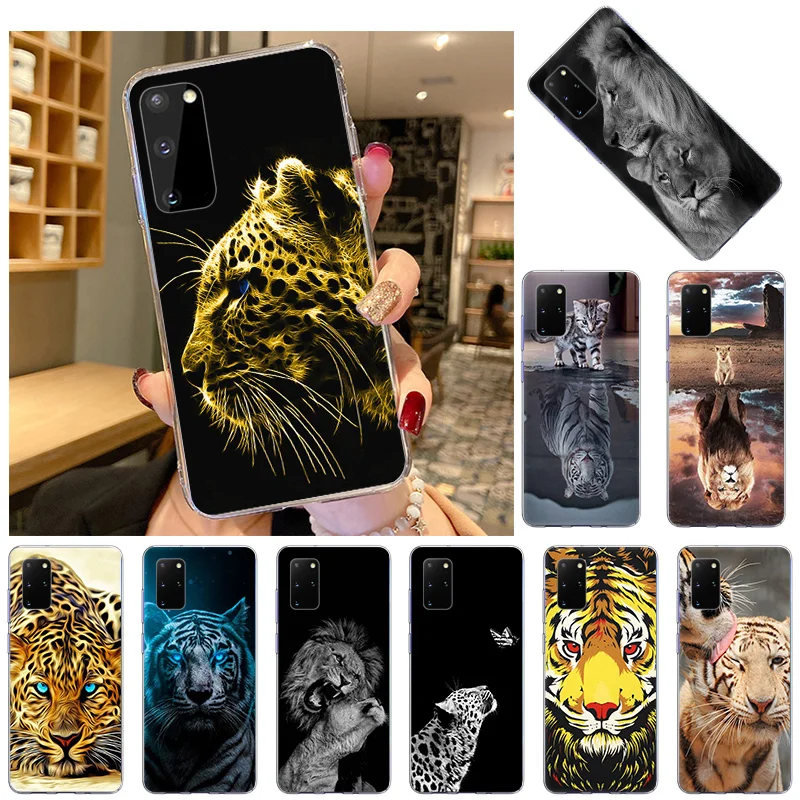 

The Lion King Animal Soft TPU Silicone Phone Case For Samsung Galaxy S21 5G S20 Ultra S10 S10E S9 S8 Plus S20FE Note 20 10 Cover