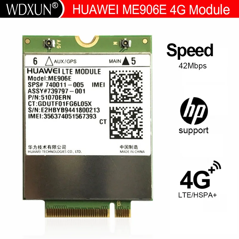Разблокированный 4G LTE модуль Huawei ME906E LT4112 GPS HSPA GPRS NGFF Беспроводная 3G WWAN карта для ультрабука ноутбука 11 Pro