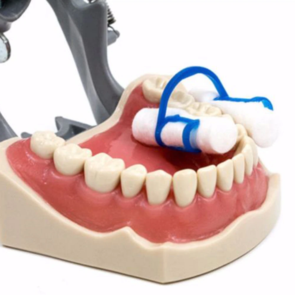 

Clinic Dentist Blue Isolator Tool Cotton Roll Holder Plastic Disposable Dental