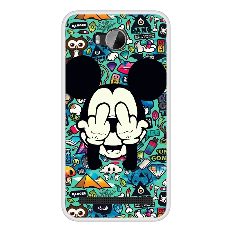 Case Cover for Huawei Y3II Y 3 II Soft Silicone TPU Mickey Minnie Patterned Paint Y3 2 LUA L21 Phone Cases |