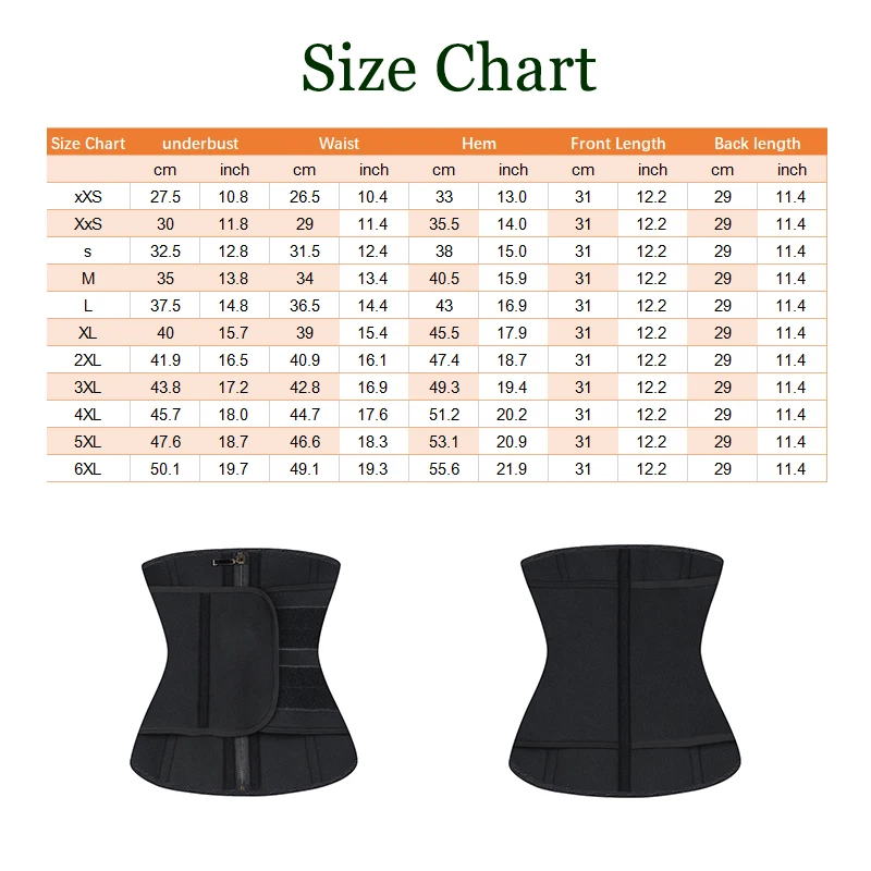 

Neoprene Waist Trainer Steel Bone Gym Girdle Reducing Body Shaper Fat Burner Control Tummy Slimming Belts Shapewear For Women
