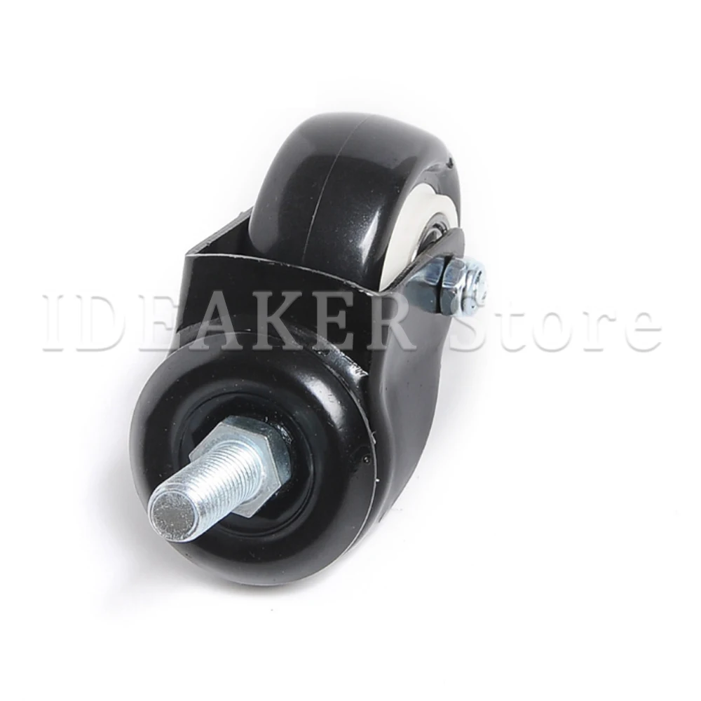 4 шт. сверхмощные поворотные винтовые ролики бесшумные полиуретановые колеса для