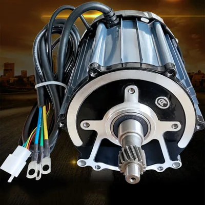 Двигатель дифференциальный бесщеточный постоянный магнит 16 зубьев DC48/60/72V2000W280 0