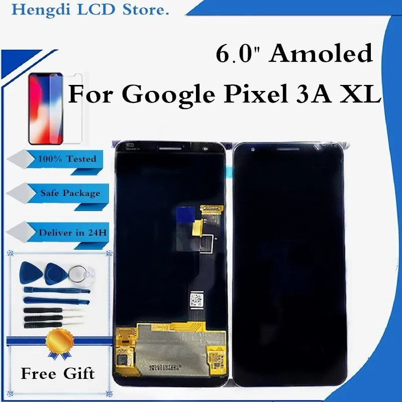

Amoled For Google Pixel 3A XL LCD Display Touch Screen Digitizer Assembly For Google Pixel 3A XL Display Screen G020C G020G