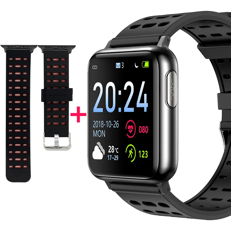 Combination 1 KAIHAI H69 ECG PPG SpO2 HRV трекер активности спортивные фитнес умные часы для поддержания здорового образа жизни мужские электронные измерения артериального давления кровяного кислорода пульсометр Смарт-часы носимые у - Цвет: Combination 1