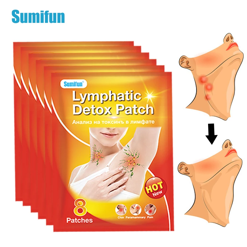 

8/16/40Pcs Lymphatic Detox Patch Armpit Neck Lymph Nodes Swelling Sticker Lymphonodus Lymph Gland Pain Relief Herbal Plaster