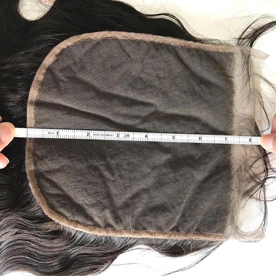 Кудрявые волосы Max глубокая волна 7x7 кружевное закрытие бразильские человеческие