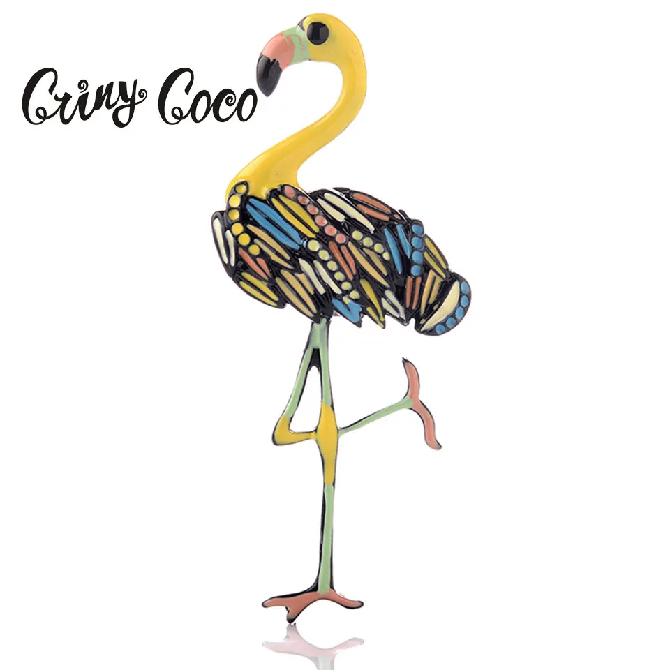 Женская Брошь с эмалью Cring Coco желтая брошь из металлического сплава в форме