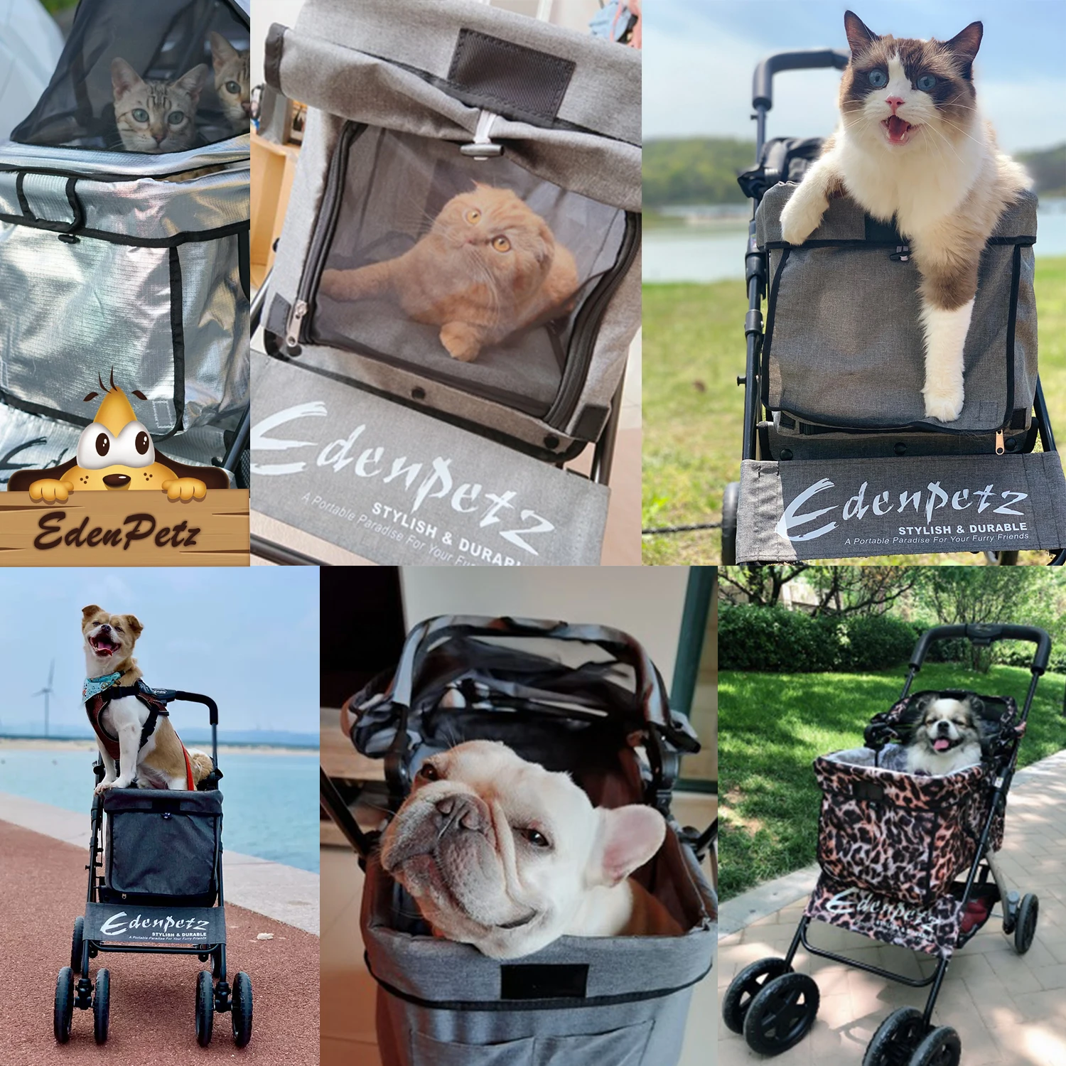 Складная прогулочная коляска для домашних животных | Дом и сад