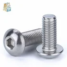 (50 шт.лот) M2,M2.5,M3,M4 * L = 4  50 мм ISO7380 Нержавеющая сталь A2 Шестигранная головка