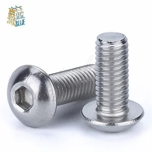 (50 шт.лот) M2,M2.5,M3,M4 * L = 4  50 мм ISO7380 Нержавеющая сталь A2 Шестигранная головка