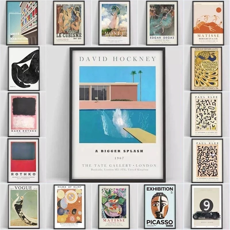 Современный художественный постер David Hockney Картина на холсте постеры и печать