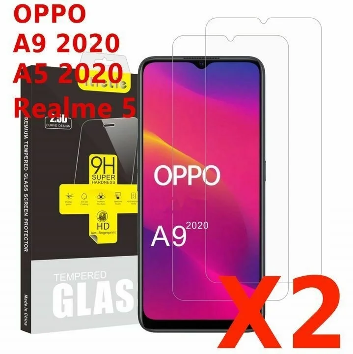 

Verre tremp Vitre Protection Film Ecran pour For Oppo A9 2020/ A5 2020/ Realme 5
