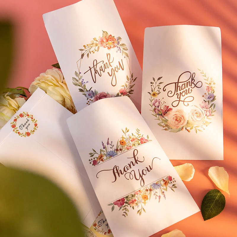 Подарочный пакет iCraft из бумаги с рисунком цветов 12 наборов | Дом и сад