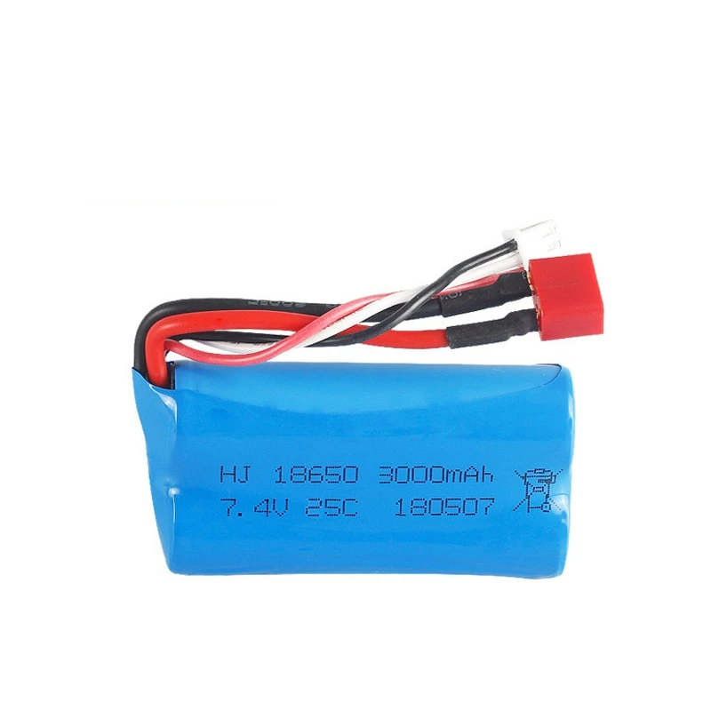 Аккумулятор lipo 7 4 В 3000 мА · ч 18650 для Q46 Wltoys 10428 /12428/12423 RC запасные части автомобиля с