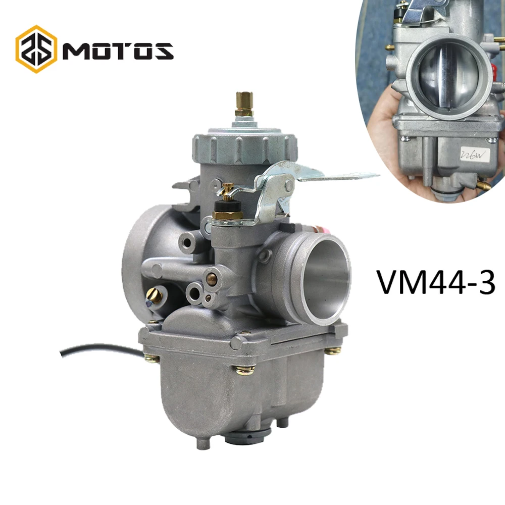 

ZS MOTOS For Mikuni Round Slide VM Series Motorcycle Carburetor For Mikuni VM44 44mm VM44-3 Carb 1002-0057 VM44SC Motocross