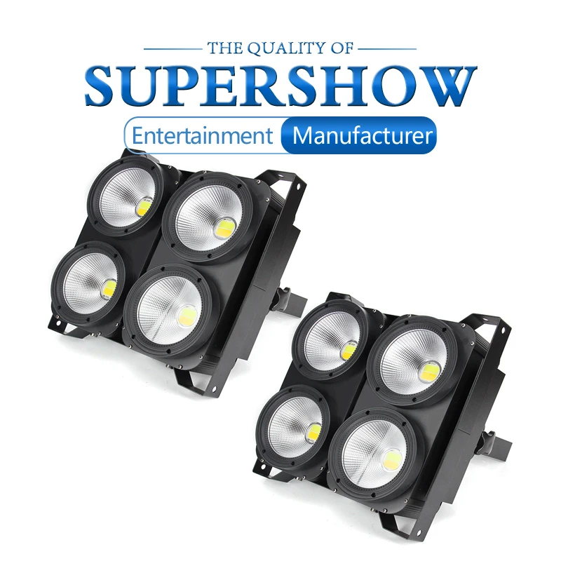 4X100W холодной теплый белый 2in1 COB Мощность 4 глаза светодиодный аудитории