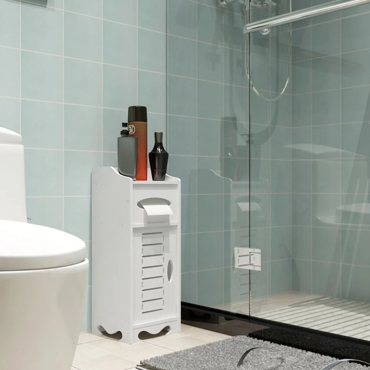 

Waterproof Single Door Bathroom Cabinet White LAD-sale